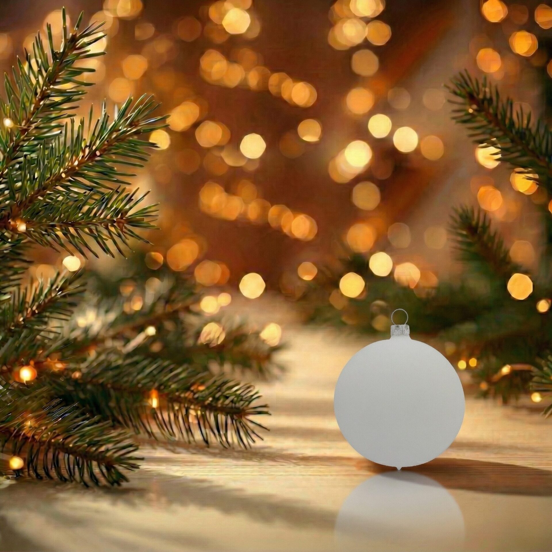 "heaven" - 6 cm Weihnachtskugeln weiß matt - Image 5