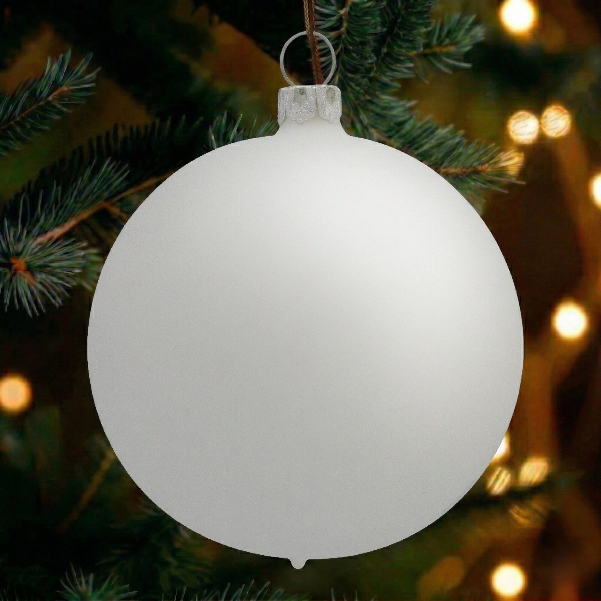 "heaven" - 6 cm Weihnachtskugeln weiß matt - Image 6