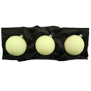 3er Sets Weihnachtsbaumkugeln aus Glas von GlasWunder in softgrüner matter Farbe mit 8 cm Durchmesser