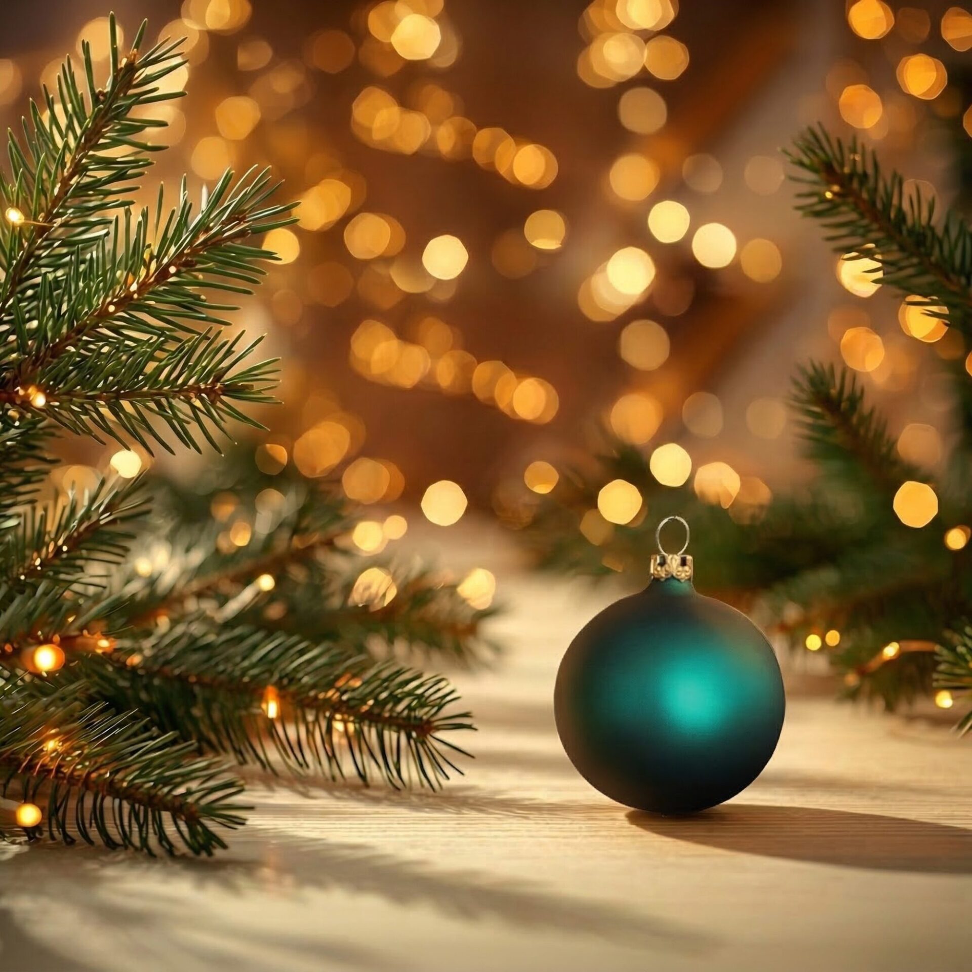 "royal sea" - 8 cm Weihnachtskugeln petrol matt - Image 3