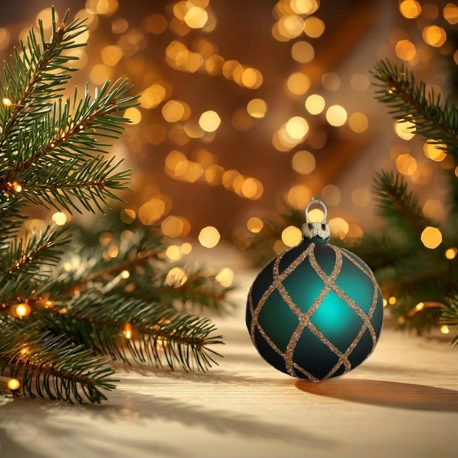 "royal navy" - 6 cm Weihnachtskugeln petrol gold matt - Image 4