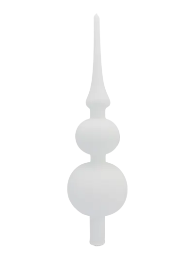 "heaven" - Spitze 31 cm | Christbaumschmuck weiß matt