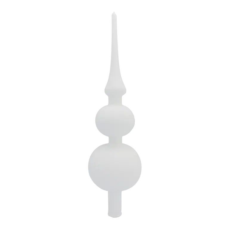 "heaven" - Spitze 31 cm | Christbaumschmuck weiß matt